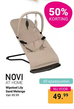 Van Asten BabySuperstore Novi at home Wipstoel Lily Sand Melange aanbieding