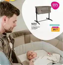 Van Asten BabySuperstore Novi at home Co-Sleeper Kyra Air+ Hazel Melange aanbieding