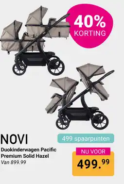 Van Asten BabySuperstore Novi Duokinderwagen Pacific Premium Solid Hazel aanbieding