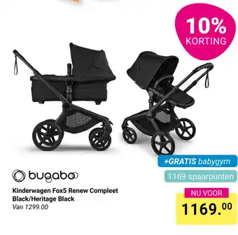 Van Asten BabySuperstore Bugaboo Kinderwagen Fox5 Renew Compleet Black/Heritage Black aanbieding