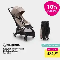 Van Asten BabySuperstore Buggy Butterfly 2 Compleet Black/Desert Taupe aanbieding
