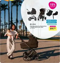Van Asten BabySuperstore Cybex Kinderwagen Balios S Lux Chocolate Brown + Autostoel Jacky Pro 360° & Base aanbieding