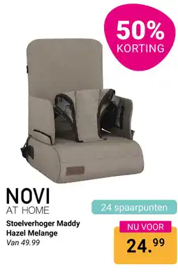 Van Asten BabySuperstore Novi at home Stoelverhoger Maddy Hazel Melange aanbieding
