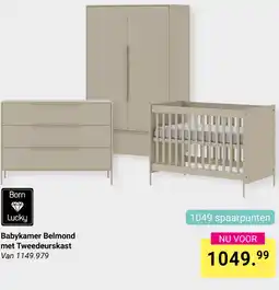 Van Asten BabySuperstore Babykamer Belmond met Tweedeurskast aanbieding