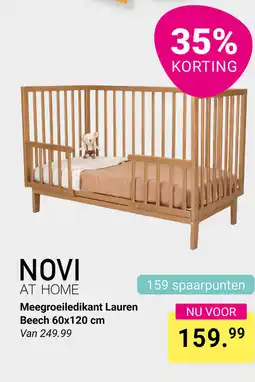 Van Asten BabySuperstore Novi at home Meegroeiledikant Lauren Beech aanbieding