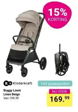 Van Asten BabySuperstore KKinderkraft Buggy Loom Linen Beige aanbieding