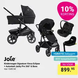 Van Asten BabySuperstore Kinderwagen Signature Vinca Eclipse + Autostoel Jacky Pro 360° & Base aanbieding