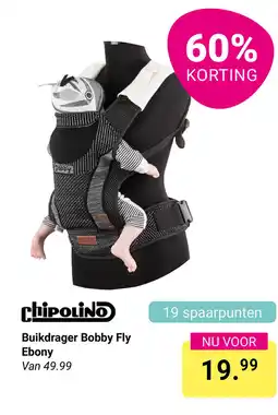 Van Asten BabySuperstore Buikdrager Bobby Fly Ebony aanbieding