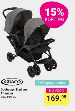 Van Asten BabySuperstore Graco Duobuggy Stadium Titanium aanbieding