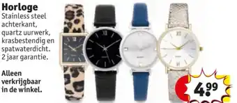 Kruidvat Horloge aanbieding