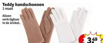 Kruidvat Teddy handschoenen aanbieding