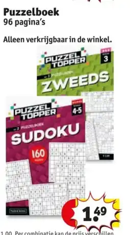 Kruidvat Puzzelboek aanbieding