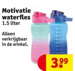 Kruidvat Motivatie waterfles aanbieding