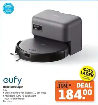 Albert Heijn Cufy Robotstofzuiger aanbieding
