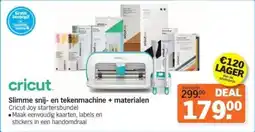 Albert Heijn Cricut Slimme snij en tekenmachine + materialen aanbieding