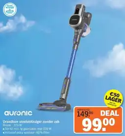 Albert Heijn Auronic Draadloze steelstofzuiger zonder zak aanbieding