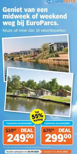 Albert Heijn Geniet van een midweek of weekend weg bij EuroParcs. aanbieding