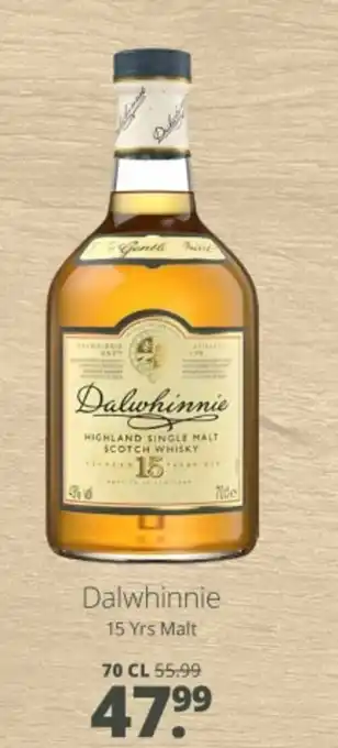 Mitra Dalwhinnie 15 Yrs Malt aanbieding