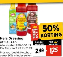 Vomar Voordeelmarkt Hela Dressing of Sauzen aanbieding
