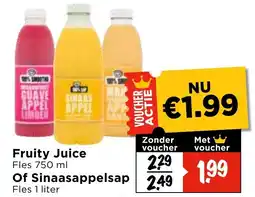 Vomar Voordeelmarkt Fruity Juice Of Sinaasappelsap aanbieding
