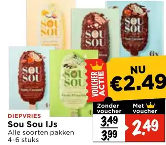 Vomar Voordeelmarkt Sou Sou IJs aanbieding