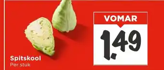 Vomar Voordeelmarkt Spitskool aanbieding