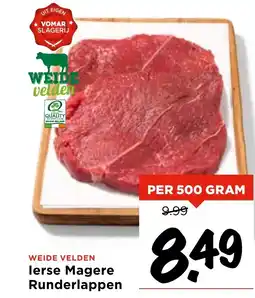 Vomar Voordeelmarkt lerse Magere Runderlappen aanbieding