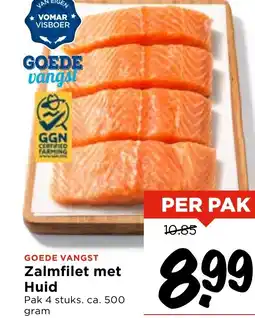 Vomar Voordeelmarkt Zalmfilet met Huid aanbieding