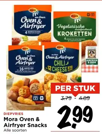 Vomar Voordeelmarkt Mora Oven & Airfryer Snacks aanbieding