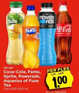 Vomar Voordeelmarkt Coca-Cola, Fanta, Sprite, Powerade, Aquarius of Fuze Tea aanbieding