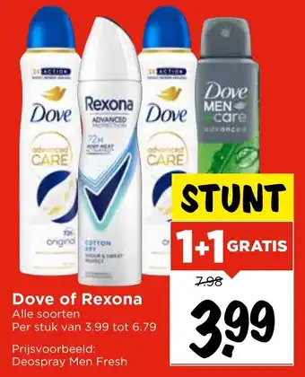 Vomar Voordeelmarkt Dove of Rexona aanbieding