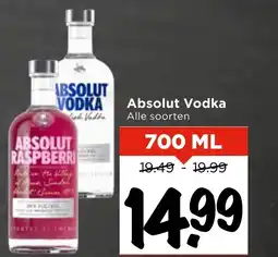 Vomar Voordeelmarkt Absolut Vodka aanbieding