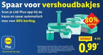 Lidl Spaar voor vershoudbakjes aanbieding