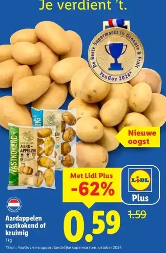 Lidl Aardappelen vastkokend of kruimig aanbieding