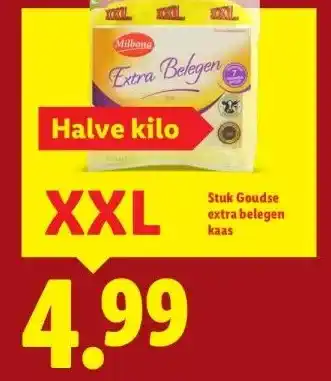 Lidl Stuk Goudse extra belegen kaas aanbieding