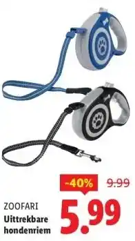 Lidl Uittrekbare hondenriem aanbieding