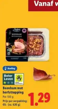 Lidl Beenham met herfsttopping aanbieding