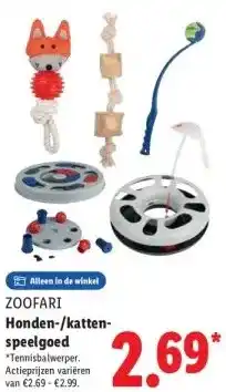 Lidl Honden-/katten- speelgoed aanbieding