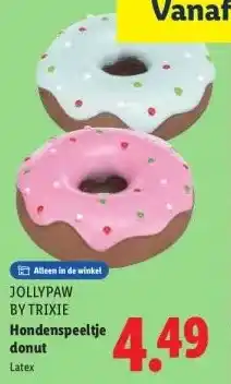 Lidl Hondenspeeltje donut aanbieding
