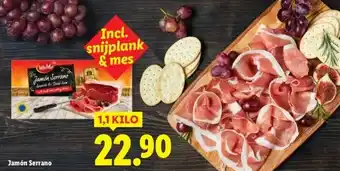 Lidl Jamón Serrano aanbieding