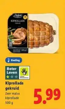 Lidl Kiprollade gekruid aanbieding