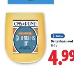 Lidl Geitenkaas oud aanbieding