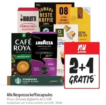 Jumbo Alle Nespresso koffiecapsules aanbieding
