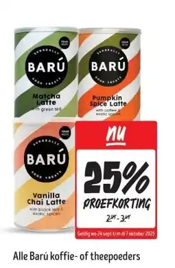 Jumbo Alle Barú koffie- of theepoeders aanbieding