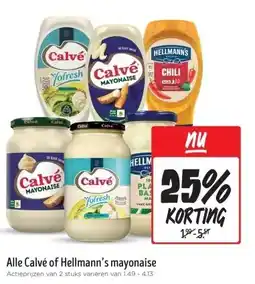 Jumbo Alle Calvé of Hellmann's mayonaise aanbieding