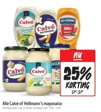 Jumbo Alle Calvé of Hellmann's mayonaise aanbieding