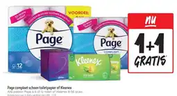 Jumbo Page compleet schoon toiletpapier of Kleenex aanbieding