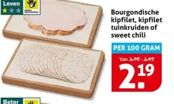 Hoogvliet Bourgondische kipfilet, kipfilet tuinkruiden of sweet chili aanbieding