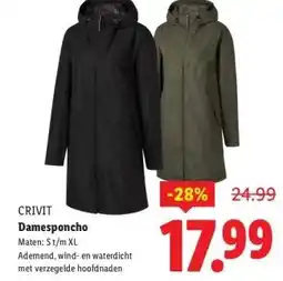 Lidl CRIVIT Damesponcho aanbieding