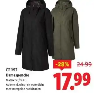 Lidl CRIVIT Damesponcho aanbieding